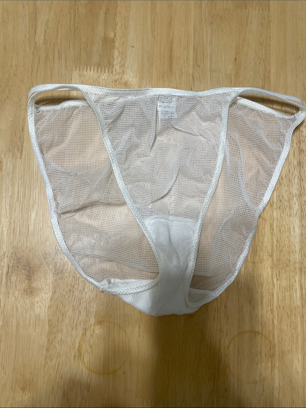 Sheer White Mesh Bikini Panty - Lightweight Comfort